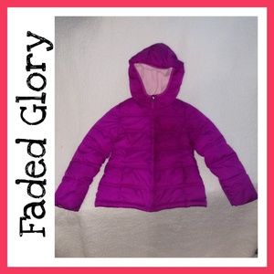 Faded Glory Purple Girls Winter Jacket